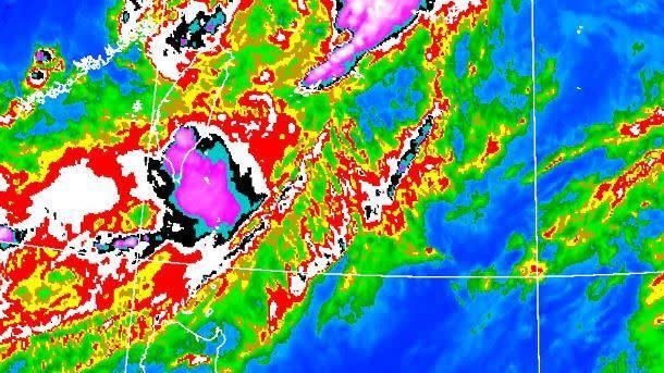 中南部豪雨成災。（圖／翻攝自中央氣象局）