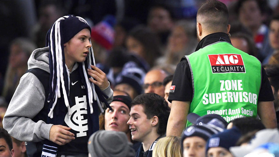 Heavy-handed security presence at AFL games has come under massive scrutiny in the last week.