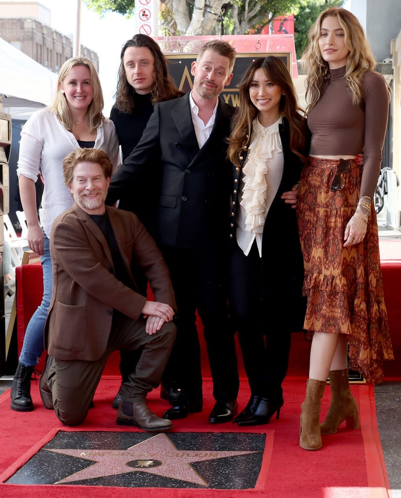 Macaulay Culkin, Brenda Song, Seth Green, Quinn Culkin, Rory Culkin, Paris Jackson, Hollywood Walk of Fame Ceremony 2023