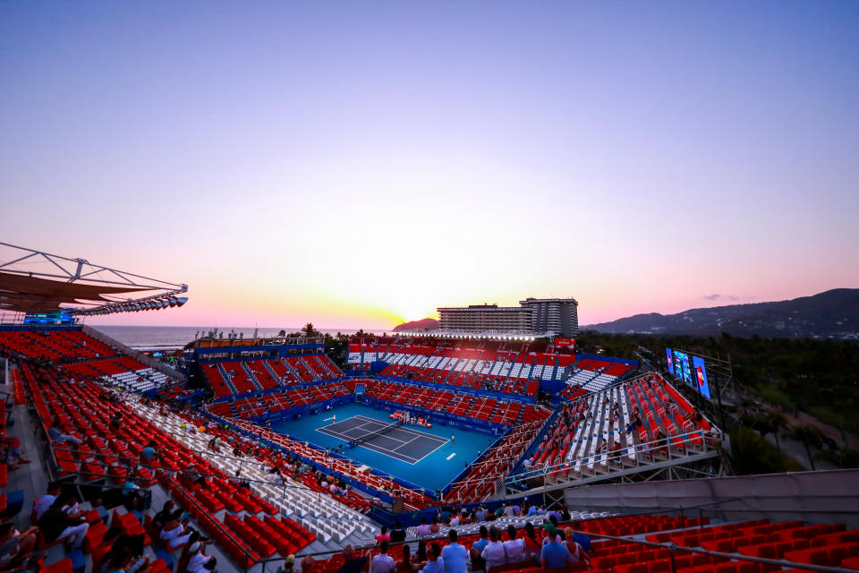Vista del estadio donde se jugó el Abierto Mexicano de Tenis 2019, en Acapulco, Guerero. / Foto: Getty Images