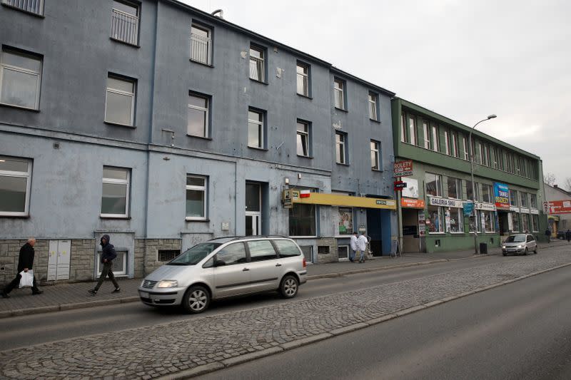 A building that used to belong to Lea Evron's family is pictured in Zywiec