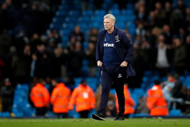 David Moyes was not too downbeat despite West Ham's defeat to Manchester City