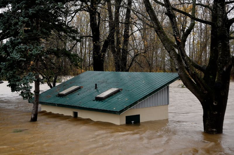 Rainstorms lash the western Canadian province of British Columbia