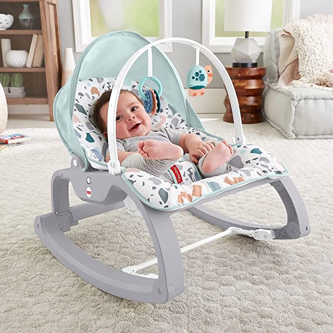 Fisher-Price Deluxe Infant-to-Toddler Rocker, Multi 24x5.5x17 Inch (Pack of 1). (Photo: Amazon SG)