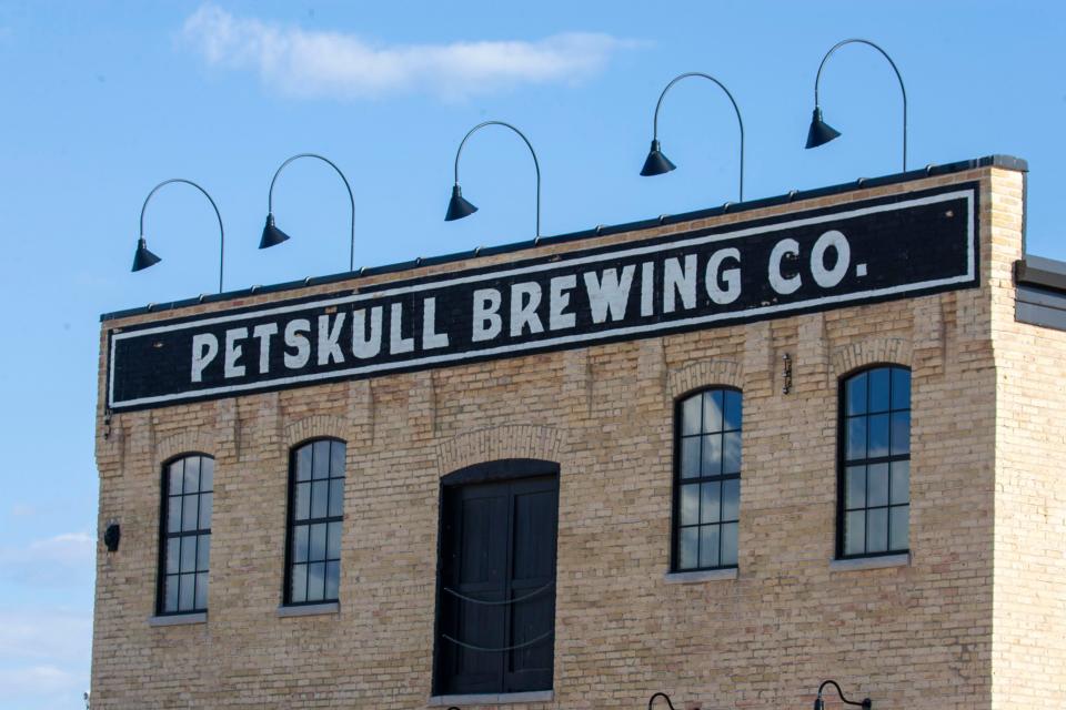 The exterior of Petskull Brewing Company as seen, Wednesday, August 31, 2022, in Manitowoc, Wis.