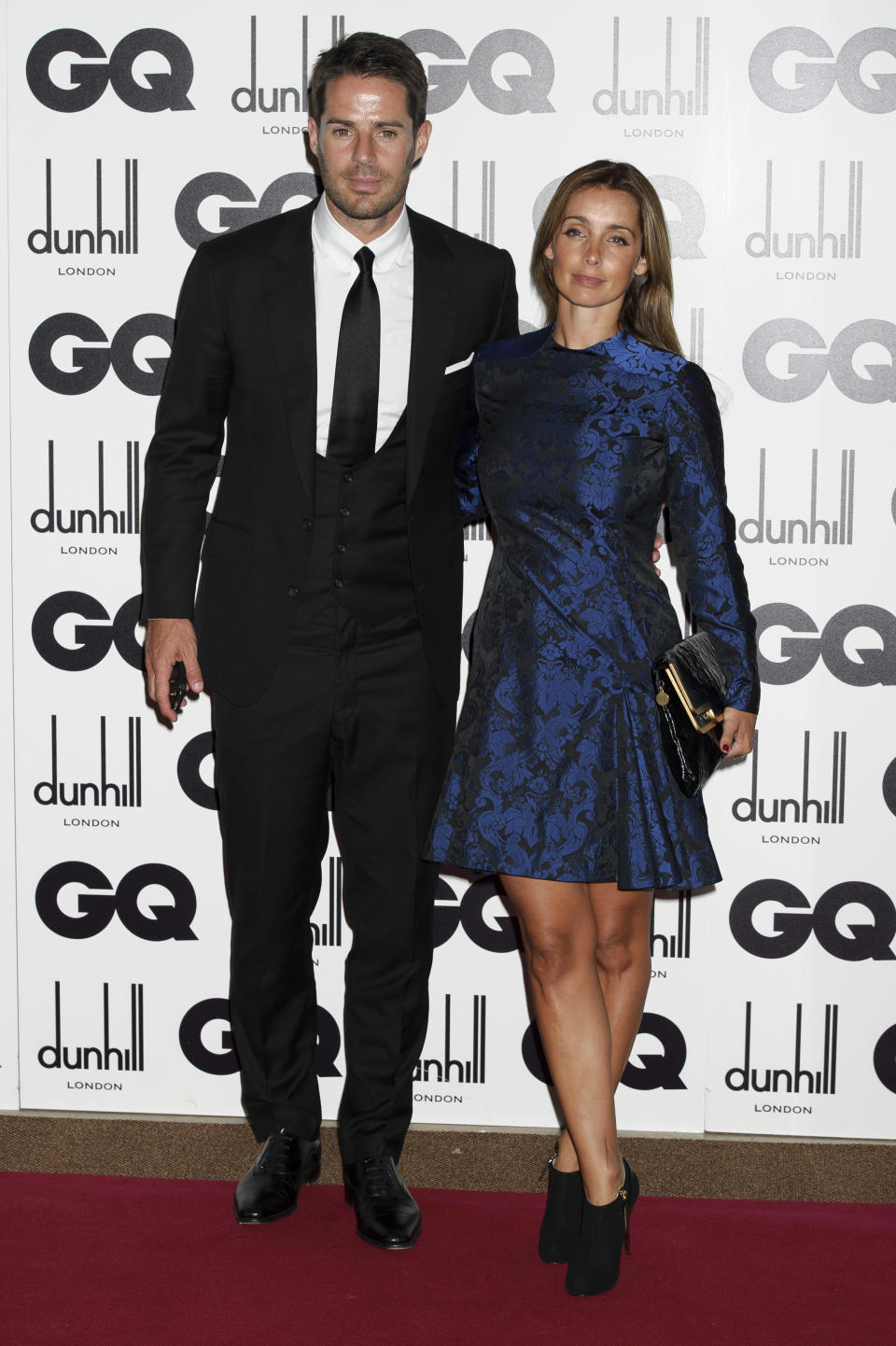 Louise Redknapp and Jamie Redknapp arrive for the GQ Men of the Year Awards at a central London venue, Tuesday, Sept. 4, 2012. (AP Photo/Jonathan Short)