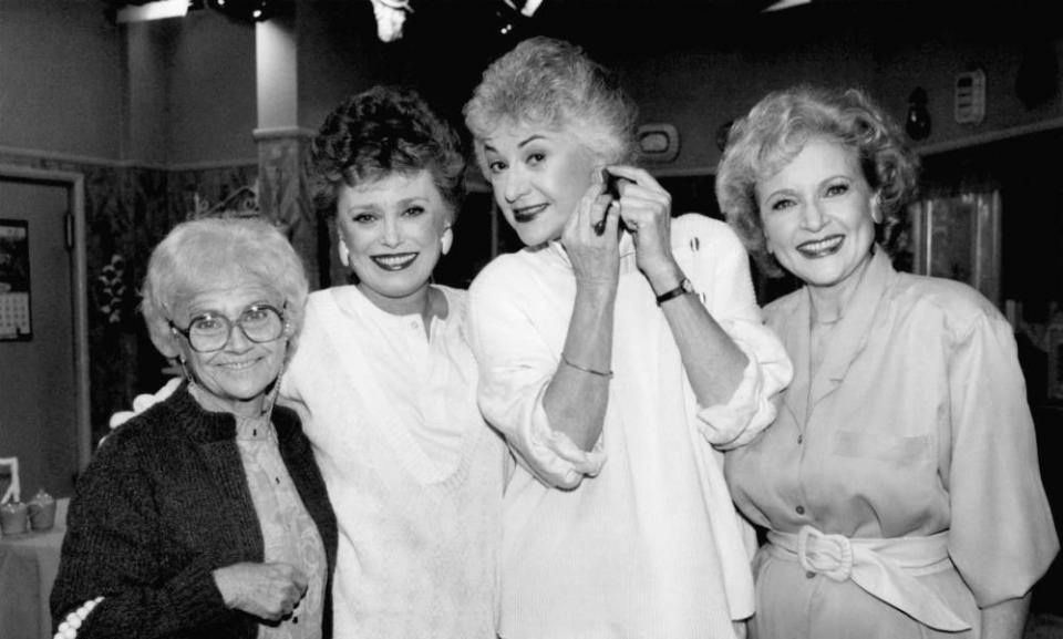 The Golden Girls on set in 1985.