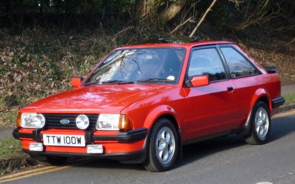 Period piece: this 1980 Ford Escort XR3 is claimed to be one of the three remaining pre-production cars used for the car's press launch