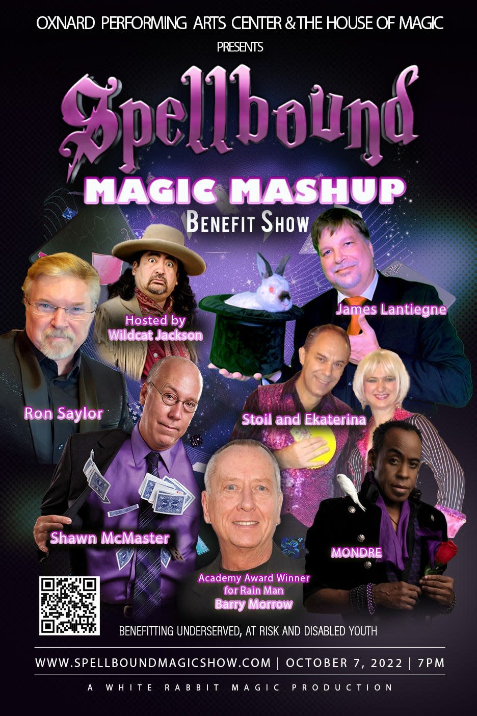 A poster for Friday's SPELLBOUND Magic Mashup Benefit Show at the Oxnard Performing Arts Center