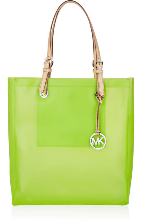 Michael Kors Jet Set Leather and Rubber Tote 