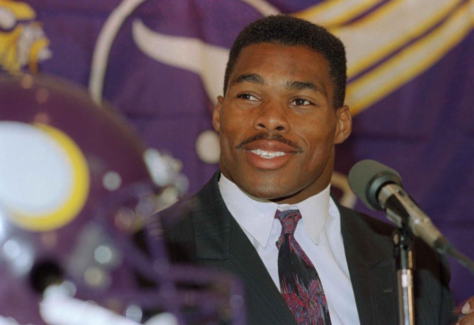 Trading Herschel Walker was a huge step in the Cowboys' 1990s dynasty, and didn't turn out so well for the Vikings. (AP Photo/Jim Mone, File)