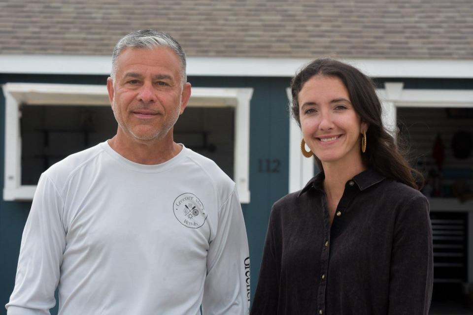 Robert Murray, left, and Jullian Miles opened Greener Miles Rentals to create a fun experience for Port Clinton residents and to help keep tourists on the mainland.