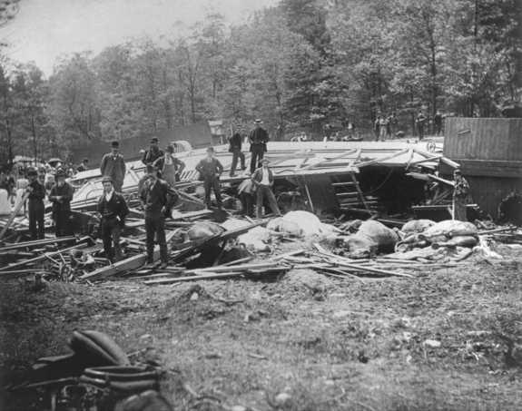 Just before dawn on May 30, 1893, the Walter L. Main circus train carrying dozens of animals and performers ran off the tracks in an epic crash in central Pennsylvania.