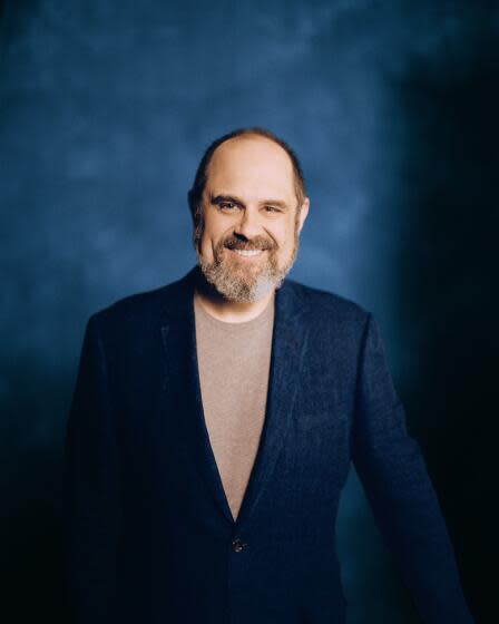 Craig Mazin in the Los Angeles Times headquarters on April 30, 2023. (Alex Harper / For The Times)