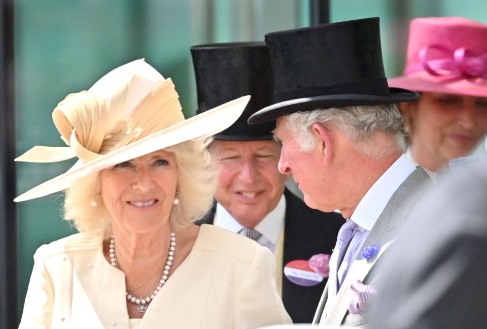 Camilla, Duchess of Cornwall and Prince Charles, Prince of Wales attend Royal Ascot 2021.