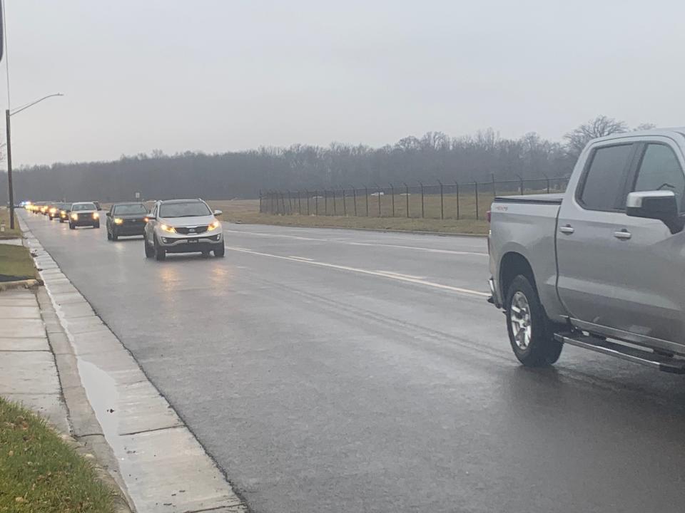 Law enforcement agencies across the Miami Valley and Ohio gathered in Richmond, Indiana Saturday to say goodbye to Preble County Sheriff’s Deputy Joshua Hamilton.