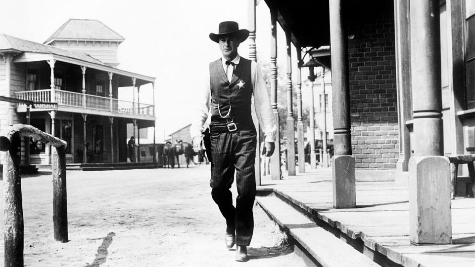 Gary Cooper in HIGH NOON, 1952.