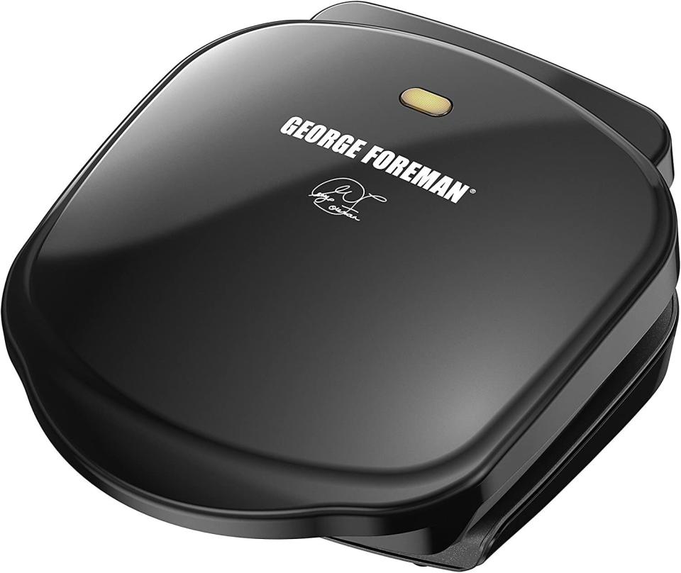 It's a classic for a reason: You probably remember your parents using a grill like this one. This George Foreman grill and panini press can cook up two servings, making it ideal for a small space. With a nonstick coating, you won't sweat too much with this pick. <a href="https://amzn.to/2N6nfHz" target="_blank" rel="noopener noreferrer">Find it for $19 at Amazon</a>.