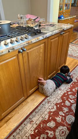 Mindy Kaling Instagram Mindy Kaling's son Spencer playing in the house