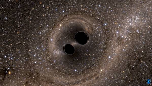 cross galaxy black hole
