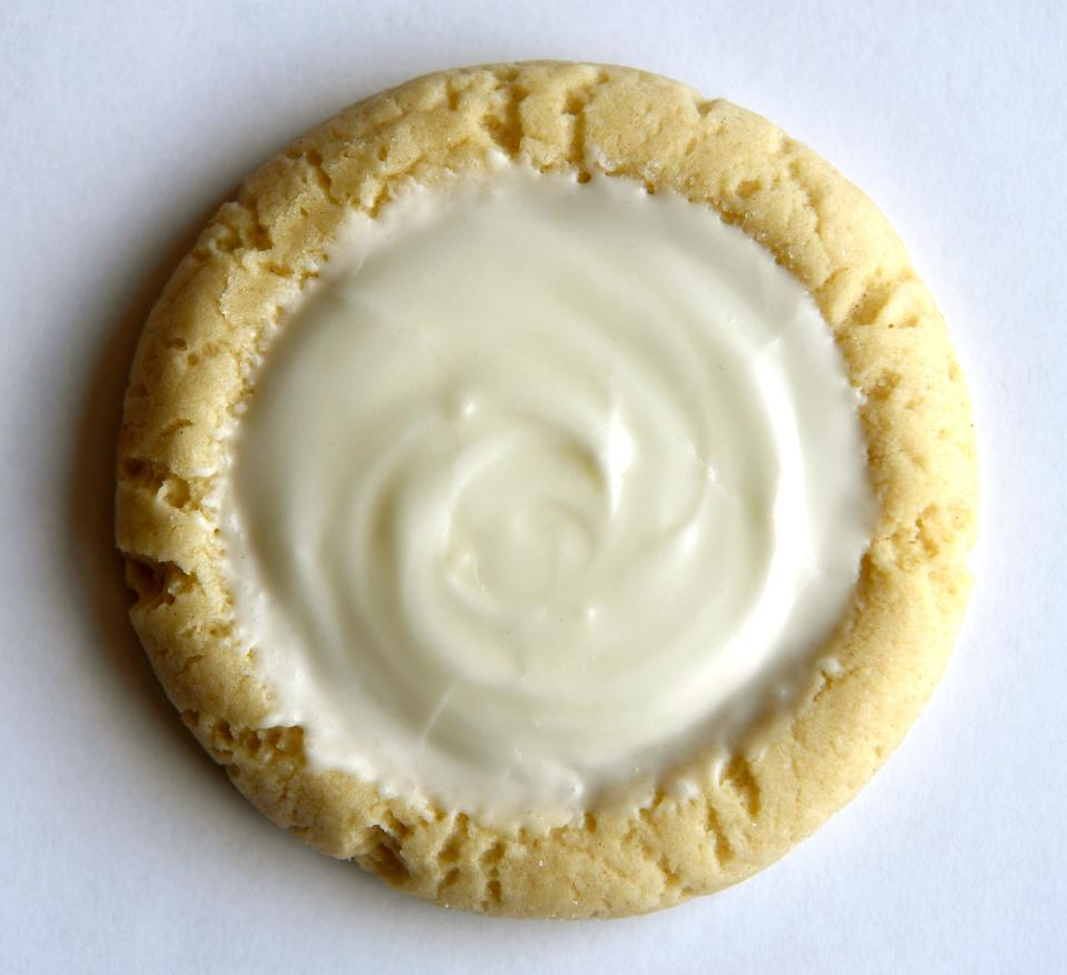 The Hey Sugar cookie, from Christine Pinson’s specialty cookie business, Hey Sugar.