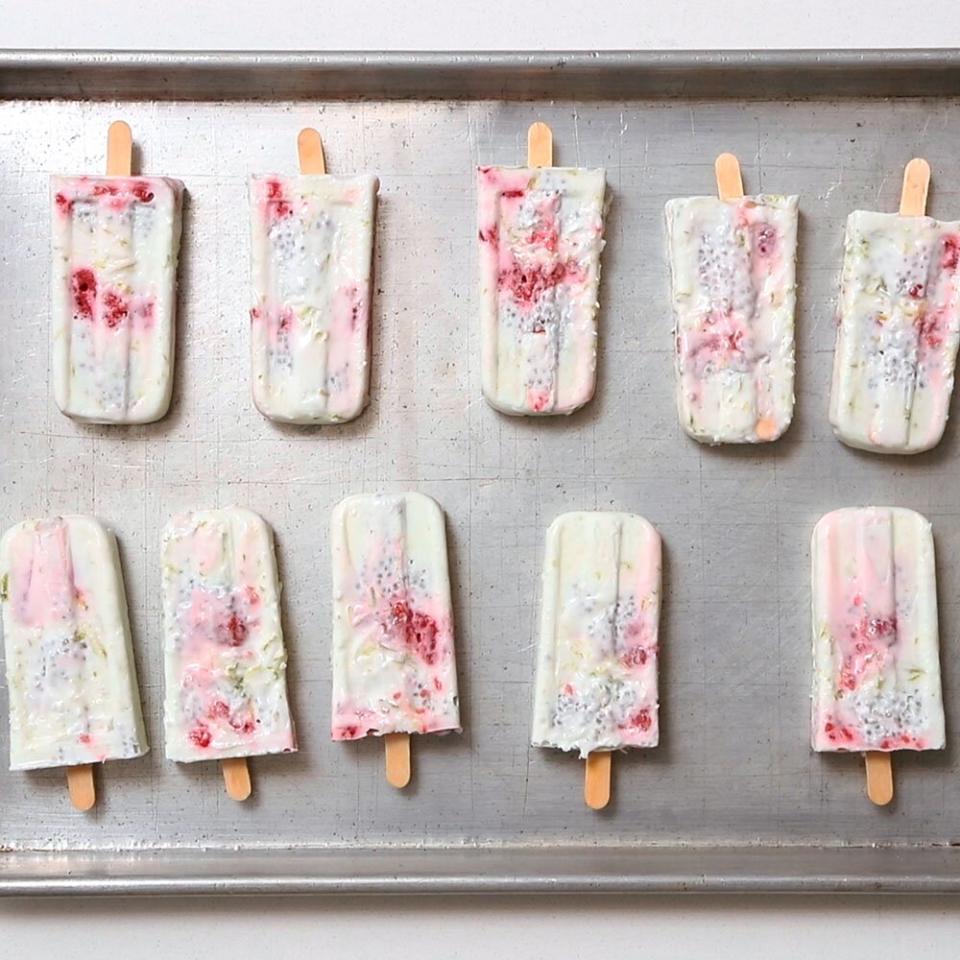 Coconut Lime Chia Pudding Pops