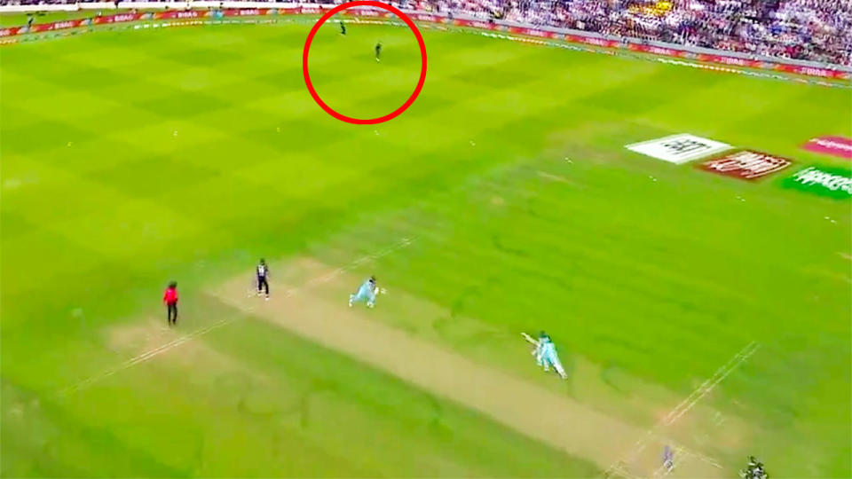 The controversial moment that helped England beat New Zealand in the Cricket World Cup final. 