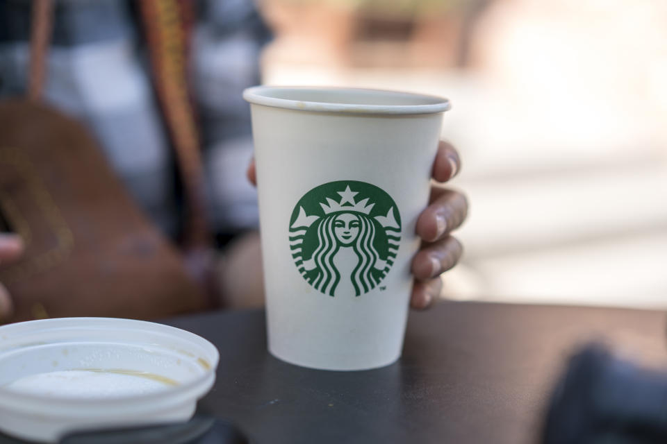 A so-called “latte levy” of 25p could be imposed on takeaway coffee cups (Zhang Peng/LightRocket via Getty Images)