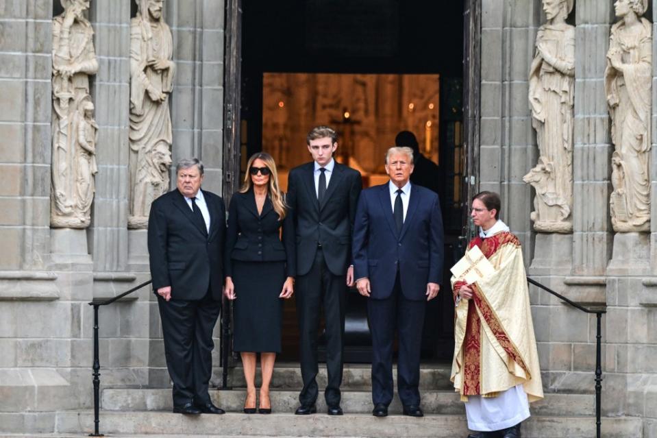 Trump’s attorneys asked if the trial could not be held on May 17 so that Trump could attend his son Barron’s high school graduation — but Justice Juan Merchan would non-committal. Photo by GIORGIO VIERA/AFP via Getty Images