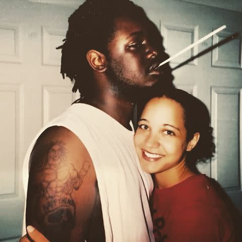 Amber Najm Instagram T-Pain and his then-girlfriend Amber Najm pose for a photo.