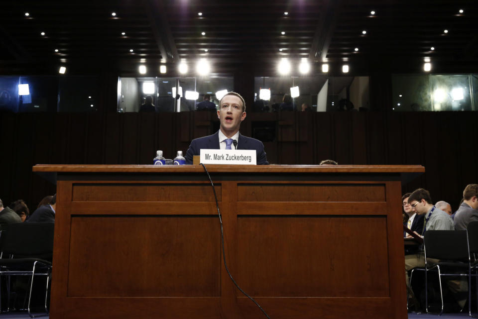 During his first hearing in Washington, DC this week, Facebook CEO Mark