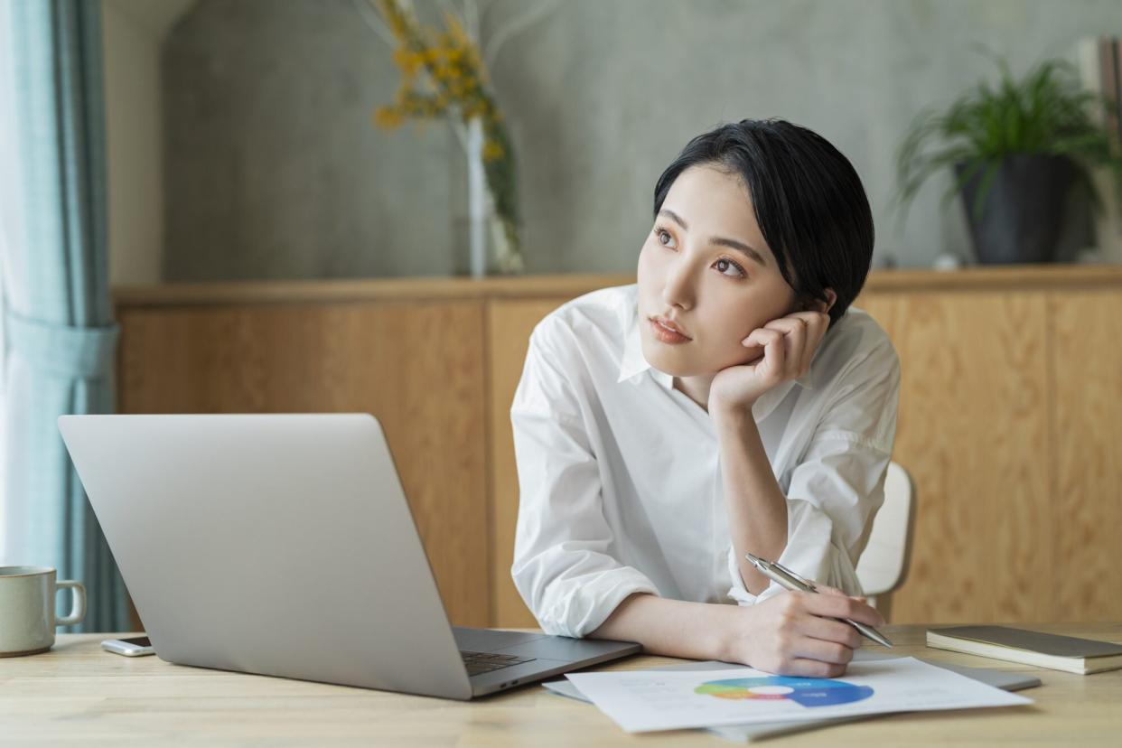 woman at work