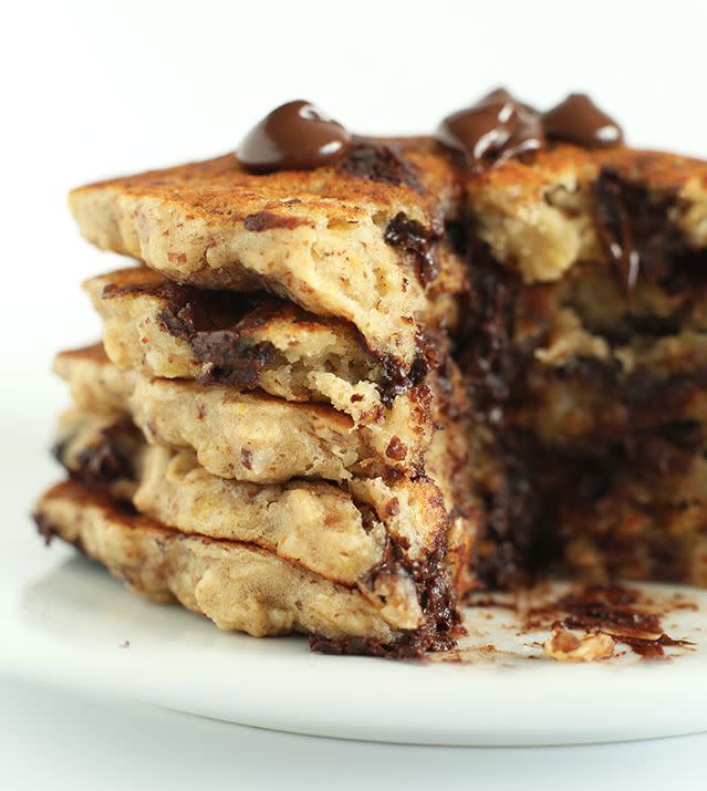 <strong>Get the <a href="http://minimalistbaker.com/chocolate-chip-oatmeal-cookie-pancakes-2-0/" target="_blank">Chocolate Chip Oatmeal Cookie Pancakes recipe</a> from Minimalist Baker</strong>