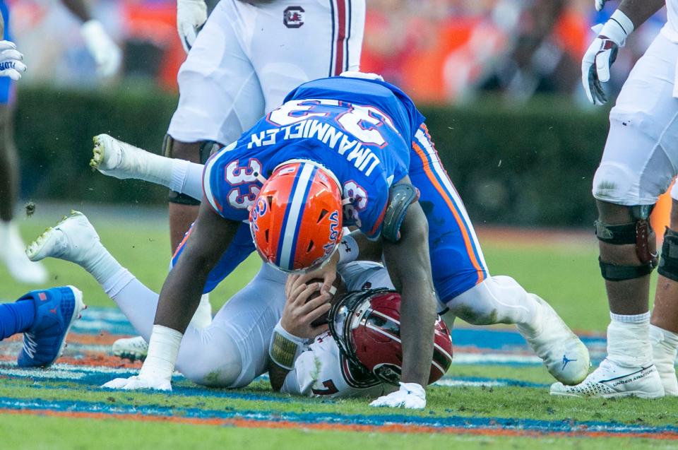 [Alan Youngblood/Gainesville Sun]<br>Ncaa Football Florida Gators Vs South Carolina