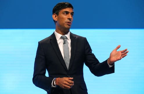 <span class="caption">New prime minister, Rishi Sunak, is the latest to take on the leading role in this unravelling Shakespearean drama. </span> <span class="attribution"><a class="link " href="https://www.alamy.com/rishi-sunak-2019-image329754760.html?imageid=D4E81264-3907-4CA4-A962-67211C302E2D&p=1247536&pn=1&searchId=c9d7cae1dce2e69f56f6c95c76ef480e&searchtype=0" rel="nofollow noopener" target="_blank" data-ylk="slk:Allstar Picture Library Ltd/Alamy;elm:context_link;itc:0;sec:content-canvas">Allstar Picture Library Ltd/Alamy </a></span>