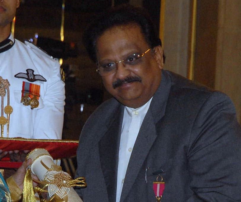 Le chanteur indien S.P. Balasubrahmanyam - AFP