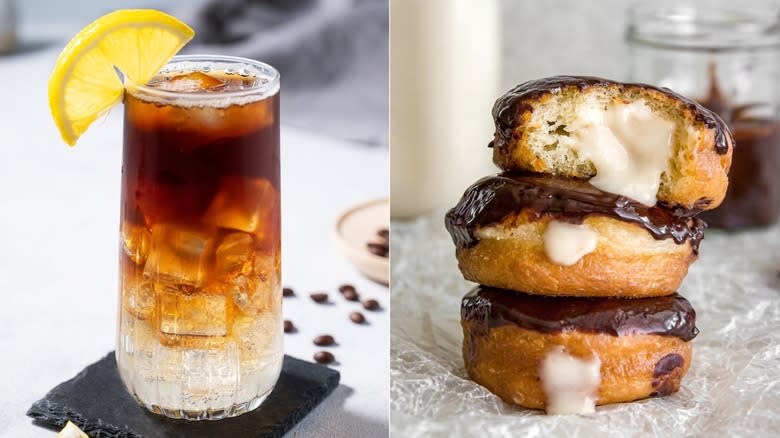 espresso tonic Boston creams donuts