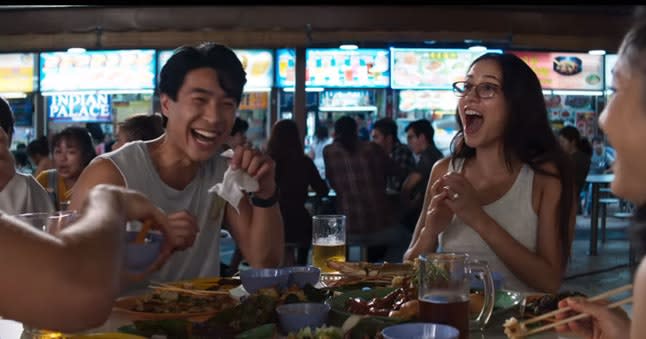 hawker center street food in crazy rich asians