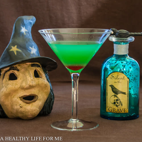 <strong>Get the <a href="http://ahealthylifeforme.com/2012/10/13/witchs-brew-cocktail/">Witch's Brew Cocktail recipe from A Happy Life for Me</a></strong>