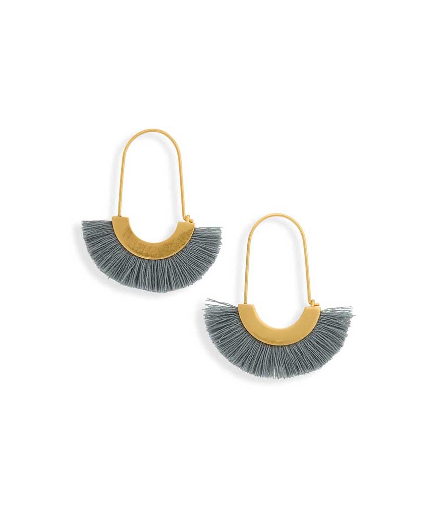 <p>Accessorize your look with fringe jewelry.<br>Arc Wire Fringe Earrings, $32, <a rel="noopener" href="https://fave.co/2QwRfgq" target="_blank" data-ylk="slk:nordstorm.com;elm:context_link;itc:0;sec:content-canvas" class="link ">nordstorm.com</a> </p>