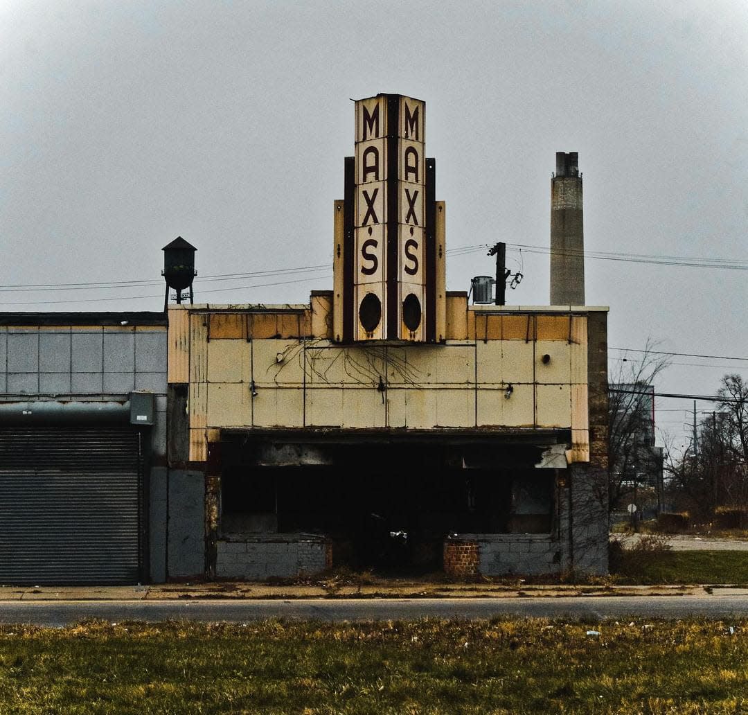 Max's Jewelry Store, at 5560 Chene Street, was re-decorated for the 2016 Transformers movie, it's side exterior labeled as a bowling alley.