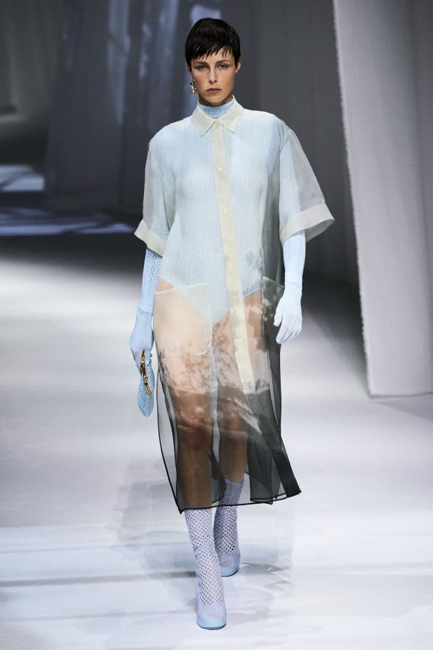 <p>A look from the Fendi Spring 2021 collection. </p>