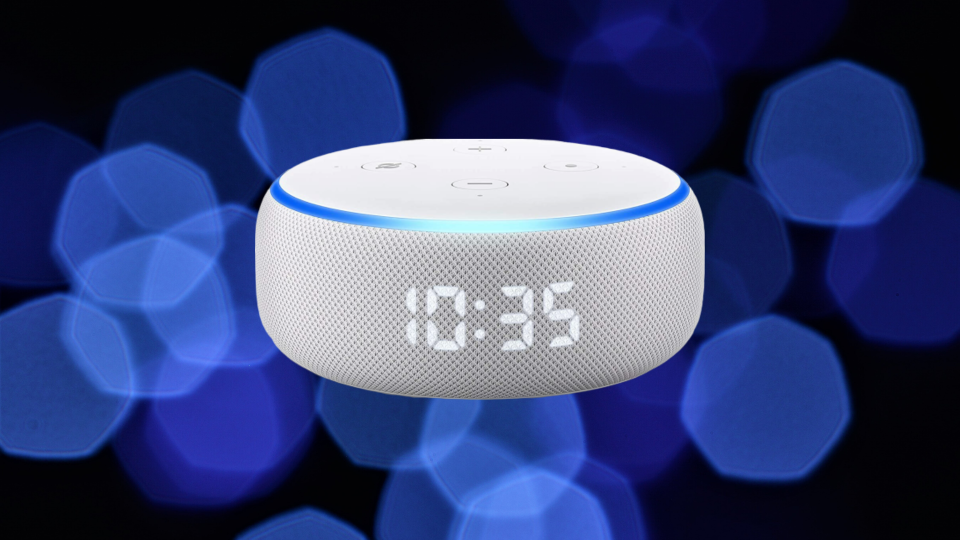 Save 42 percent on the all-new Echo Dot with digital clock. (Photo: Amazon)