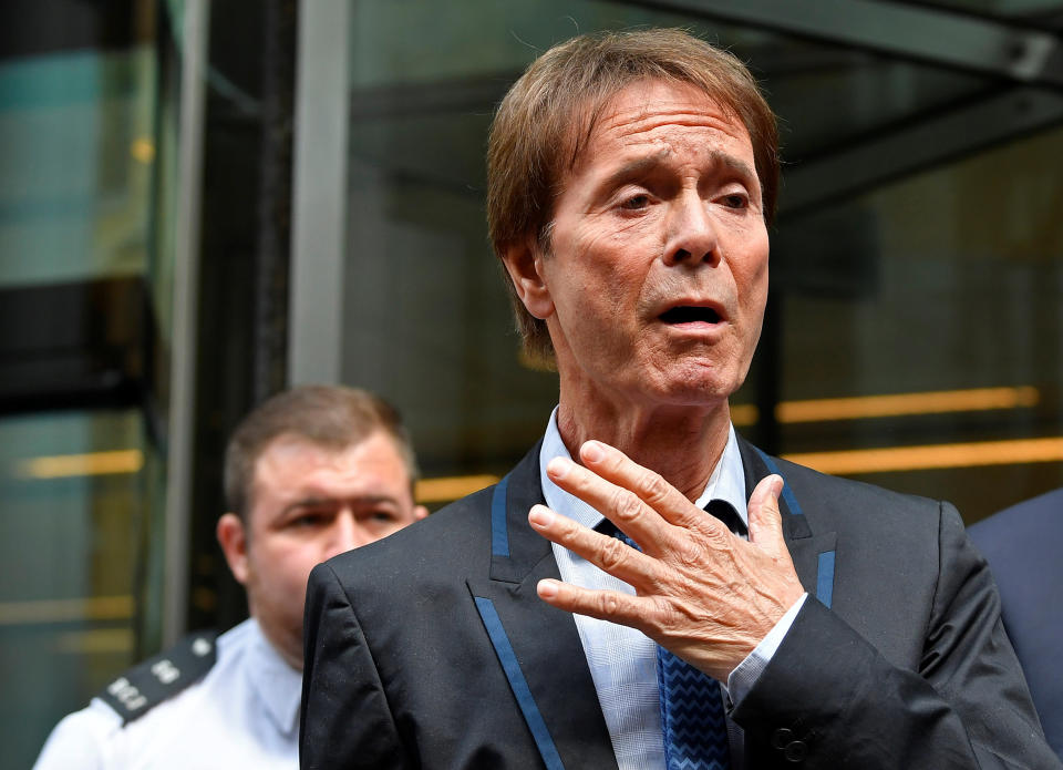 <em>Hard journey – Sir Cliff’s spokesman said it had been a hard journey for him (Picture: Reuters)</em>