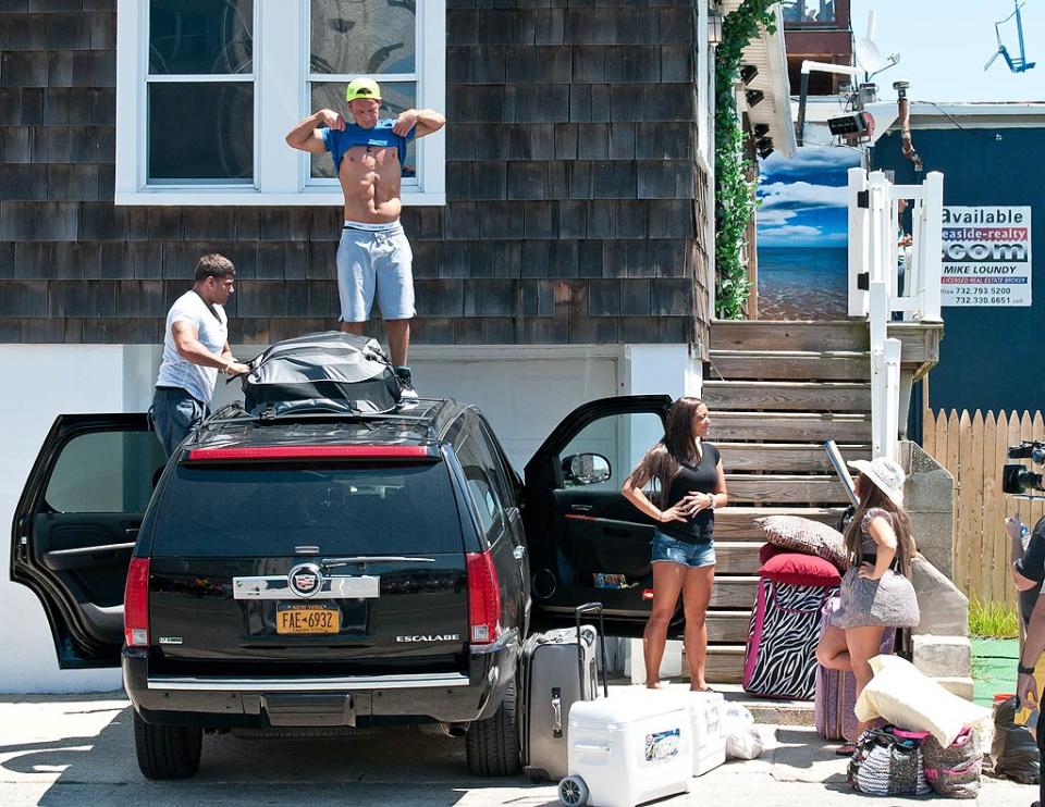 Jersey Shore Cast Camping