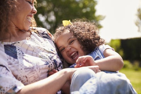 <span class="caption">The good type of tickles. </span> <span class="attribution"><a class="link " href="https://www.shutterstock.com/image-photo/mother-tickling-her-daughter-sitting-garden-531868747?src=MToNrAen08bW-2uwTc-0eA-1-15" rel="nofollow noopener" target="_blank" data-ylk="slk:Shutterstock.;elm:context_link;itc:0;sec:content-canvas">Shutterstock.</a></span>