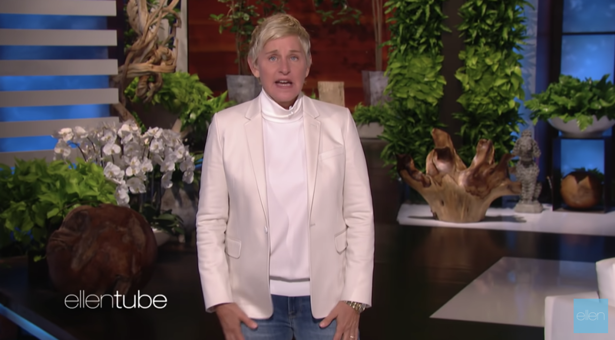 Ellen DeGeneres addresses allegations of a toxic workplace at 