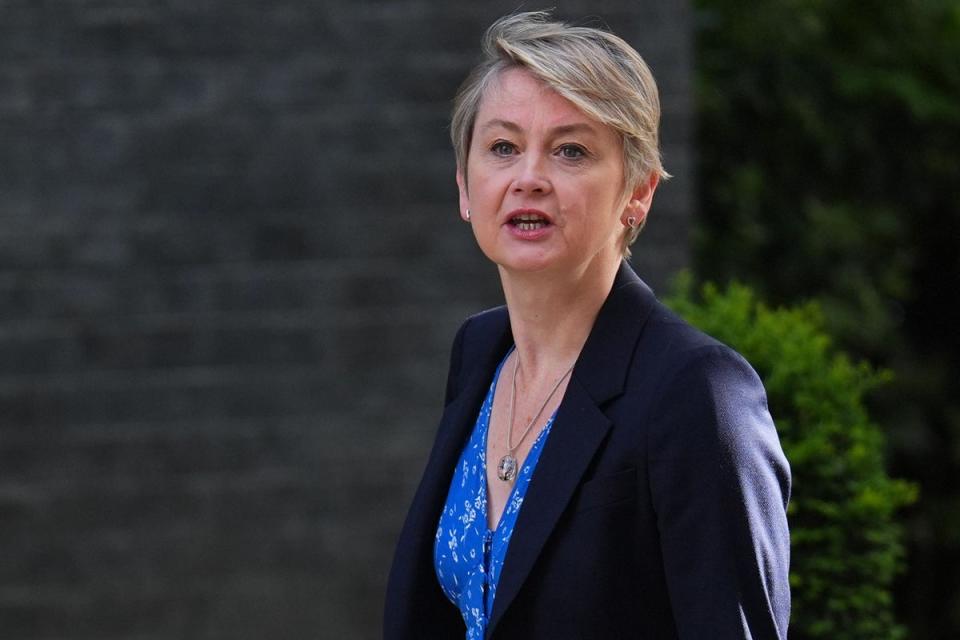 According to Labour, home secretary Yvette Cooper is sorting out the mess left by the Tories (PA)