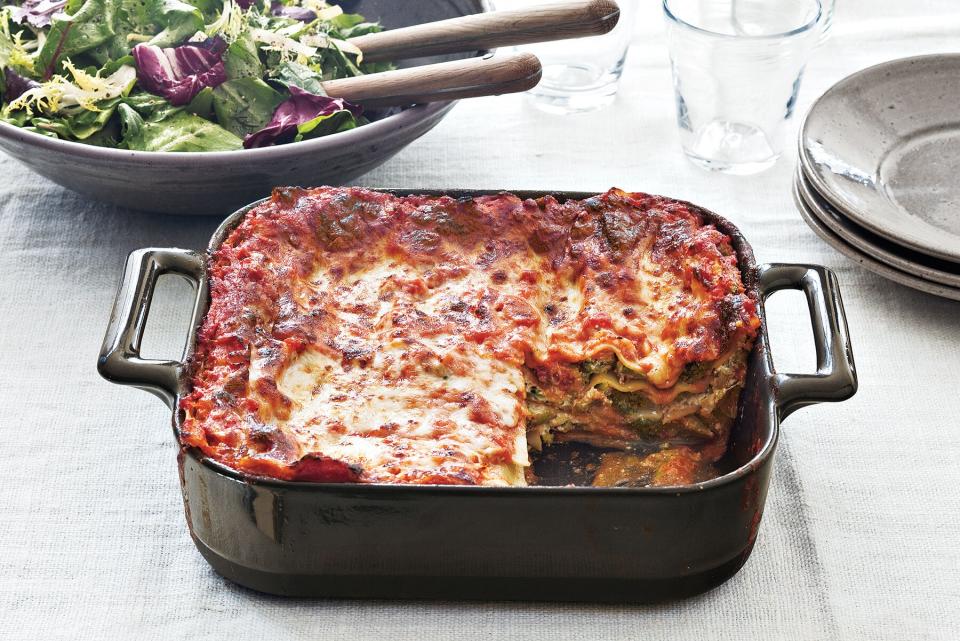 Broccoli and Three-Cheese Lasagna