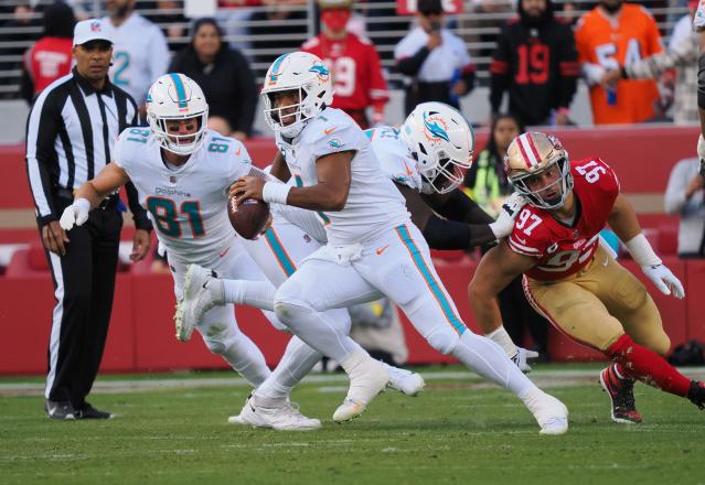 Tua Tagovailoa shoulders blame after poor outing at San Francisco